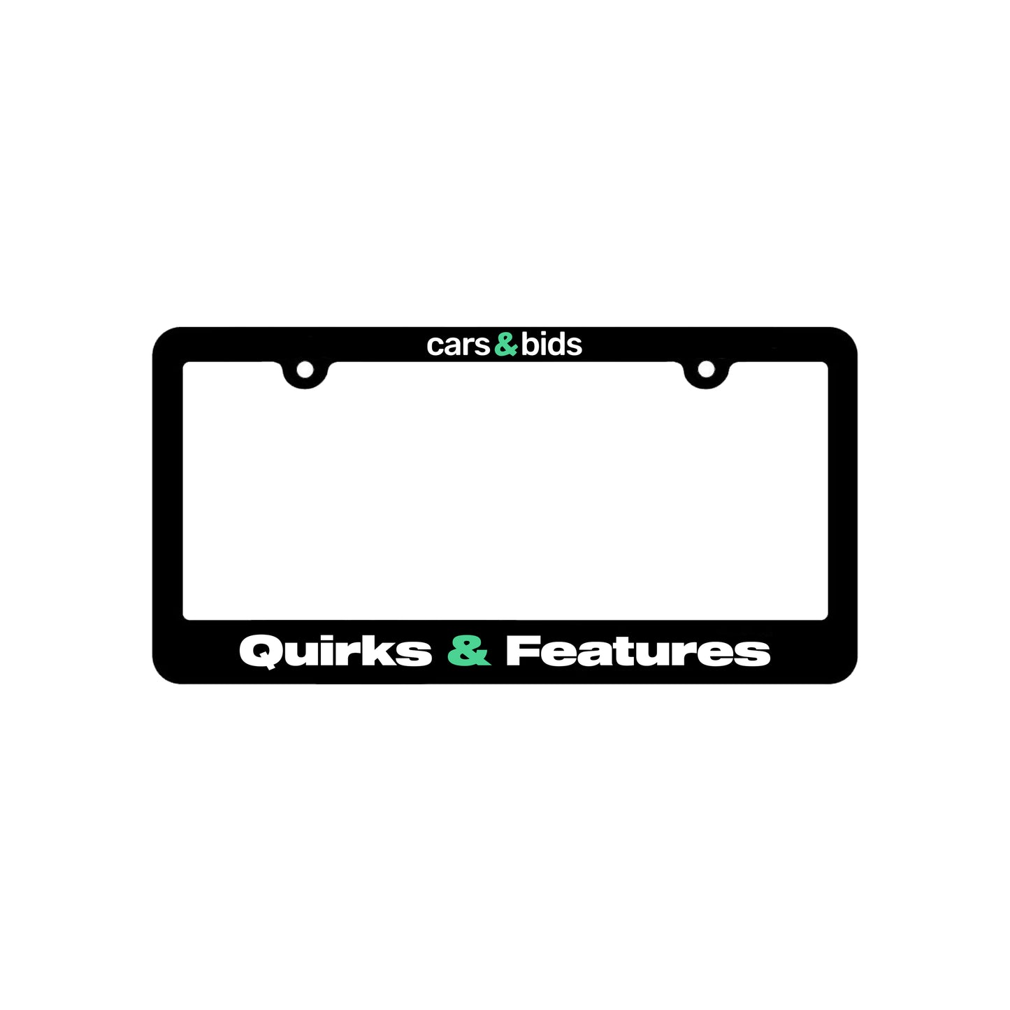 Quirks & Features License Plate Frame