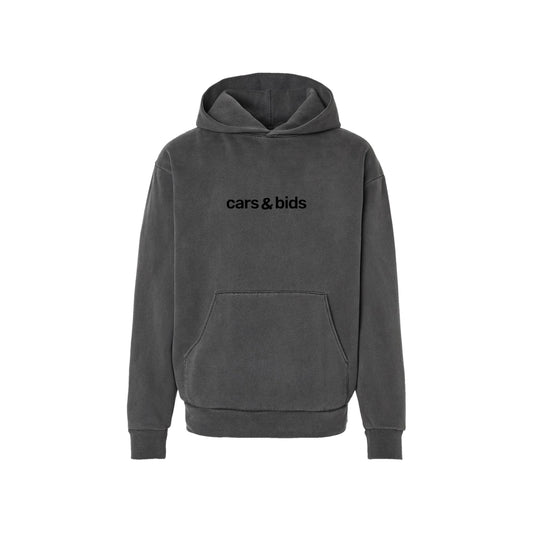 Cars & Bids Text Hoodie