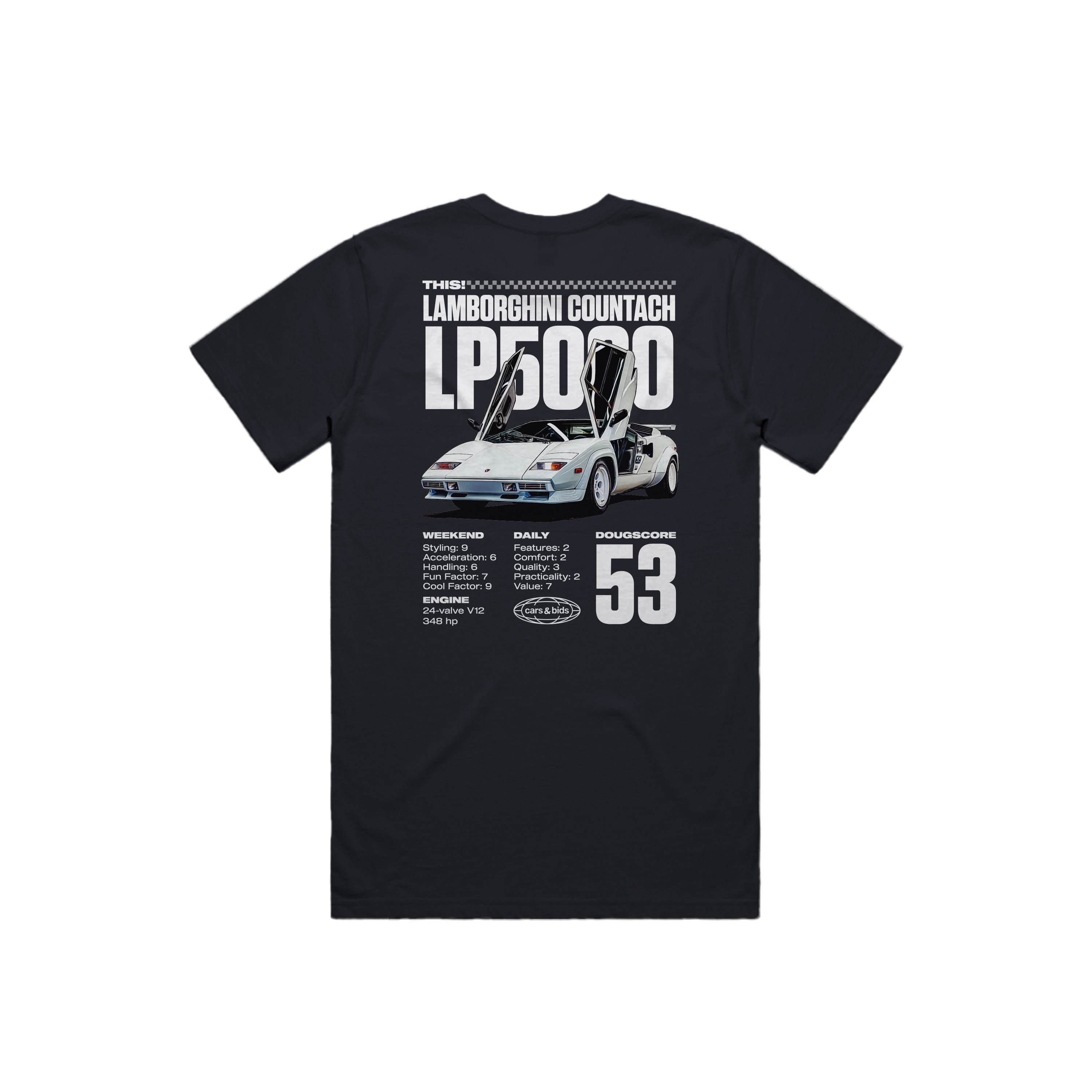 Lamborghini Countach Tee – Cars & Bids