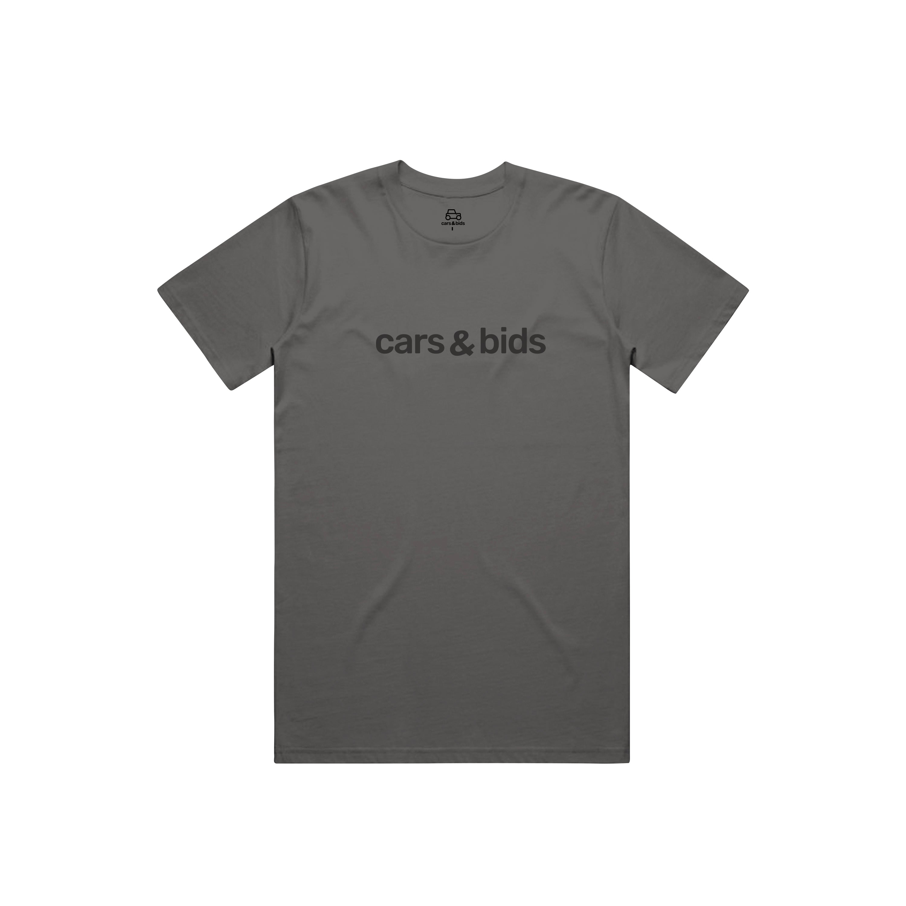 Cars & Bids Text Tee