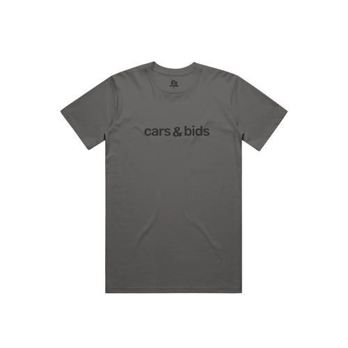 Cars & Bids Text Tee