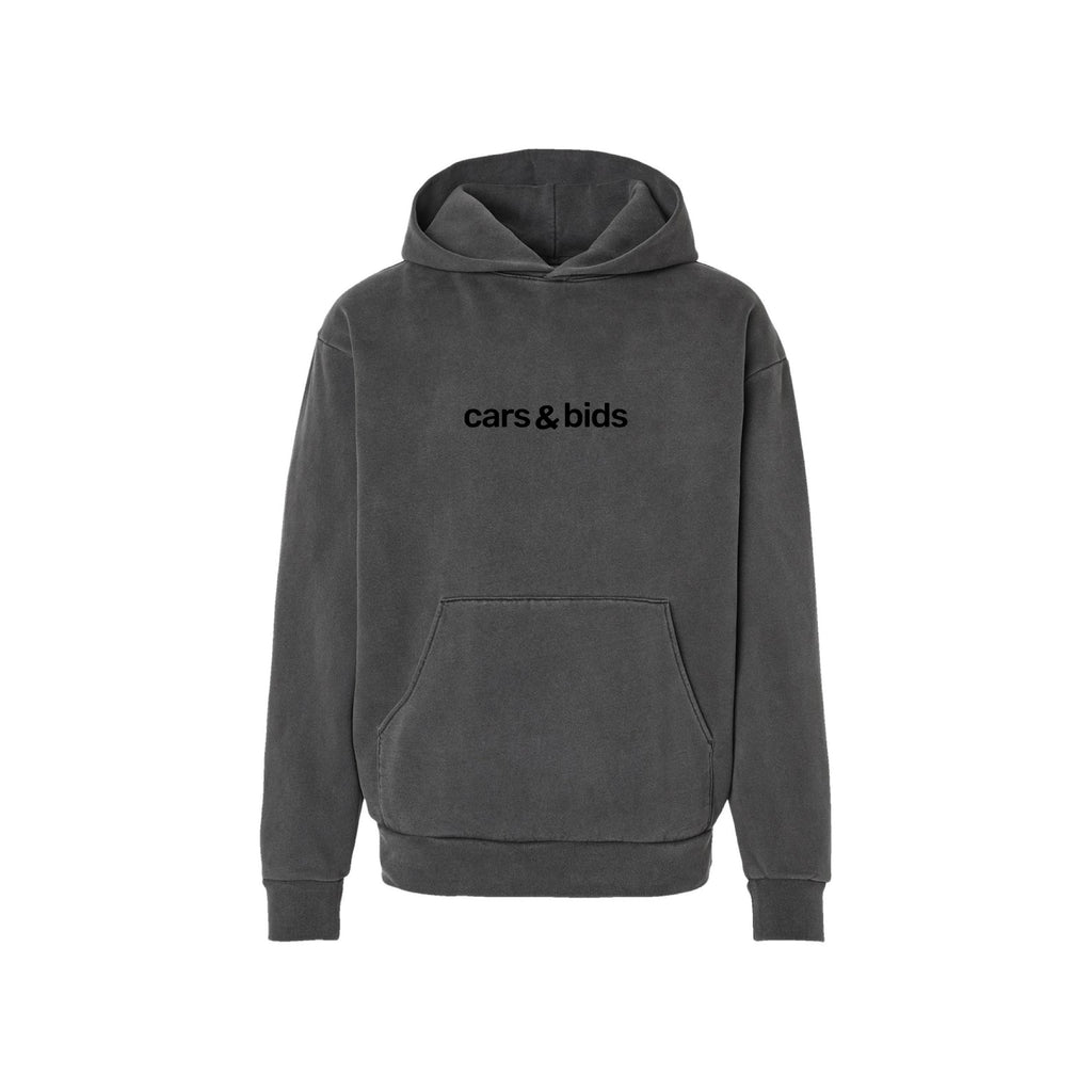 Cars & Bids Text Hoodie