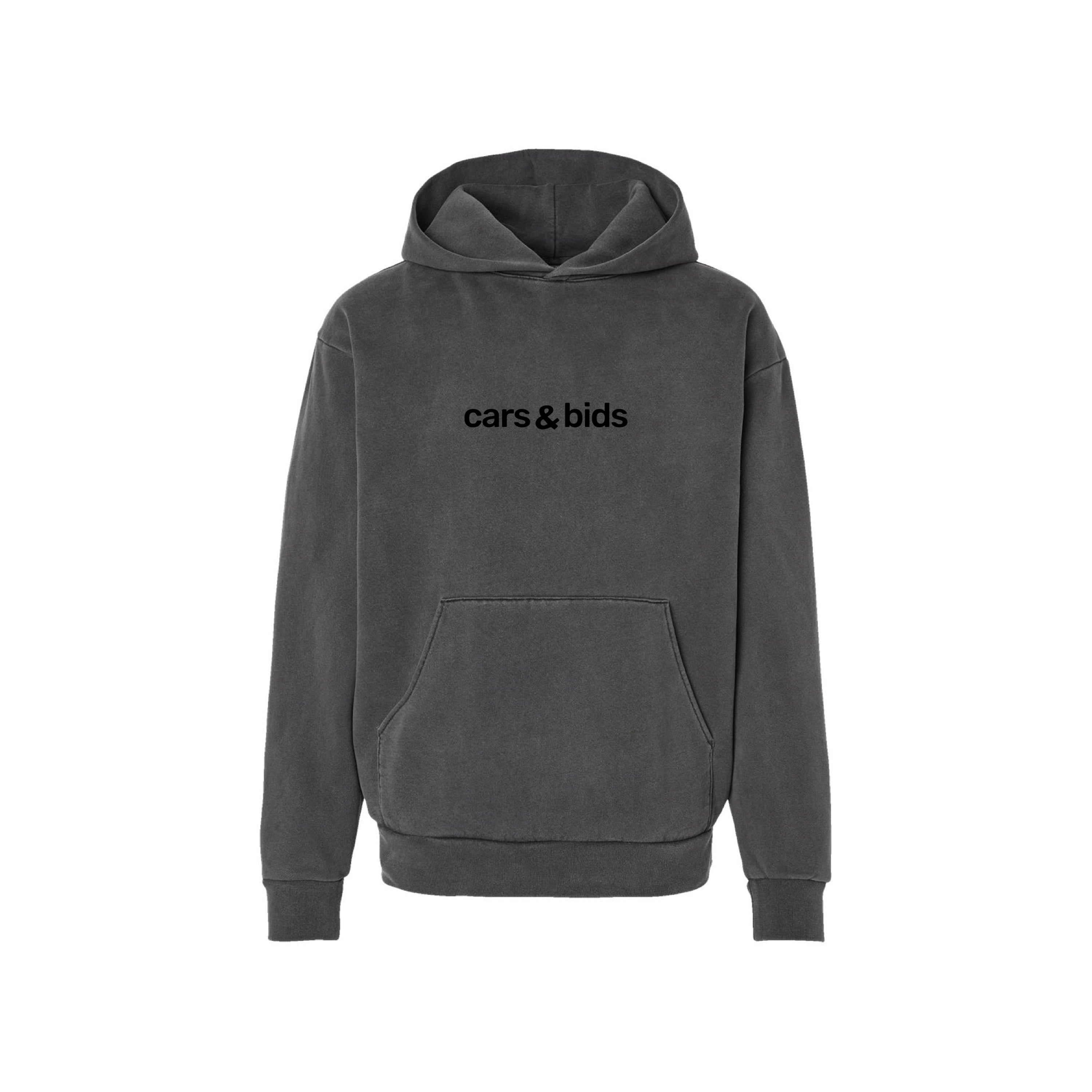 Cars & Bids Text Hoodie