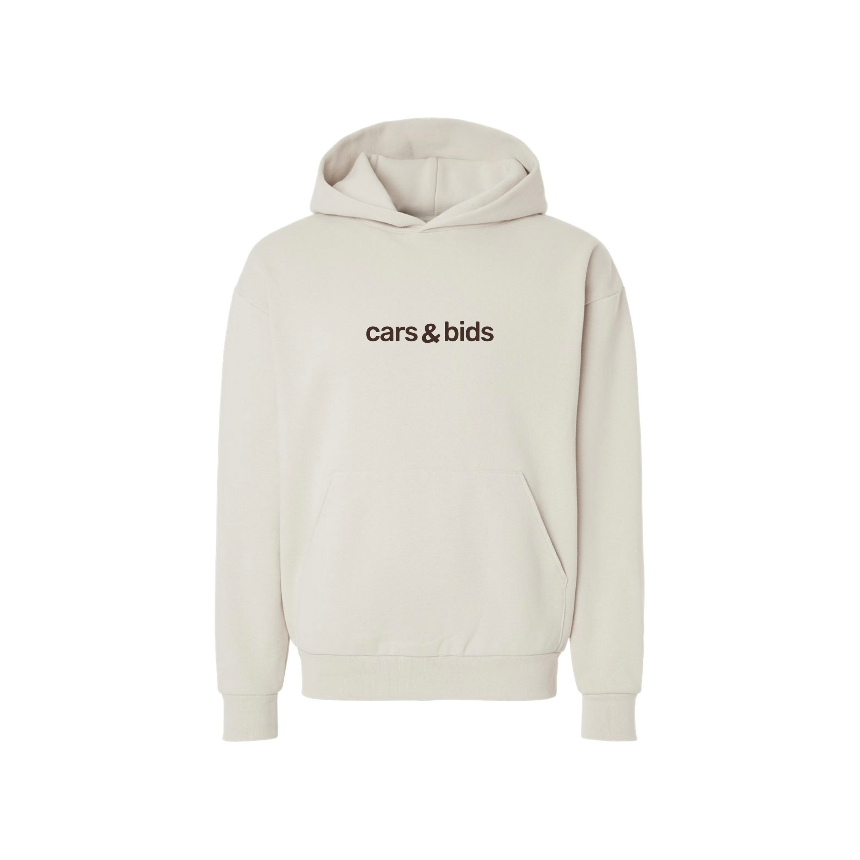 Cars & Bids Text Hoodie